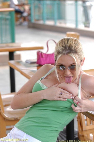 ALISON ANGEL TASTING NIPPLES