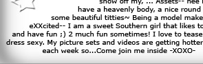 Hey all! WElcome to my site! I am a new hottie in Phil FLash's stash of models. I'm an athletic coed that likes to show off my... Anna's Assets! hehhehe