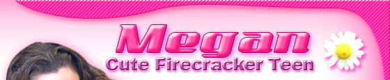Cute firecracker teen Megan QT