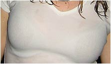 Megan QT wet t-shirt