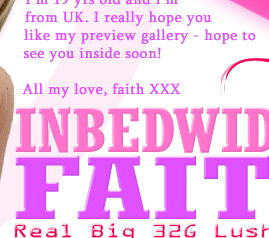 In bed With Faith - Real big Lush 32G tits